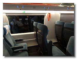 Renfe AVE Turista Class coach row 8